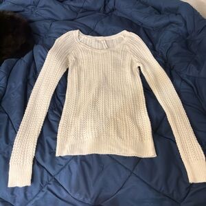 Aeropostale Cream Women's Crew Neck Sweater